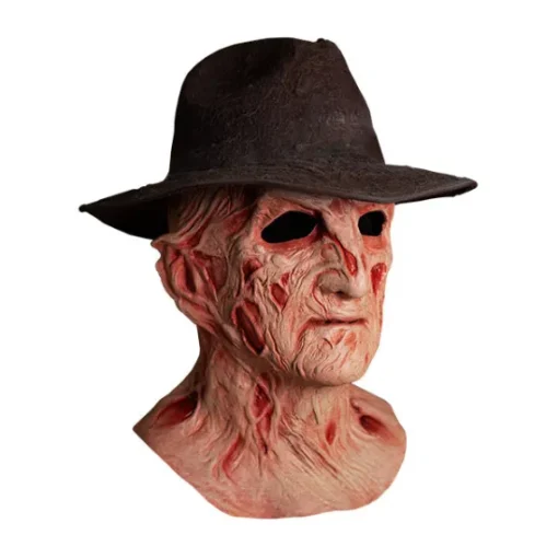 Trick Or Treat Studios A Nightmare on Elm Street 4: The Dream Master - Deluxe Freddy Krueger Mask with Fedora Hat
