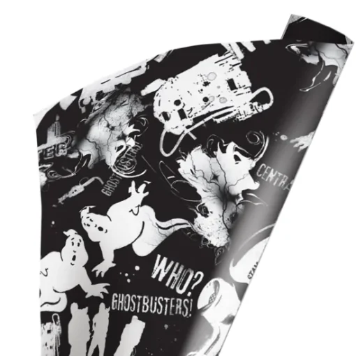 Trick Or Treat Studios Ghostbusters - Black & White Wrapping Paper