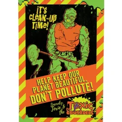 Trick Or Treat Studios Toxic Crusaders - Don't Pollute Metal Sign